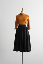 graphite wool midi skirt