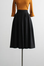 graphite wool midi skirt