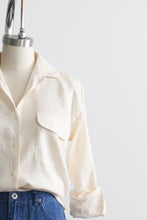 bone linen button up
