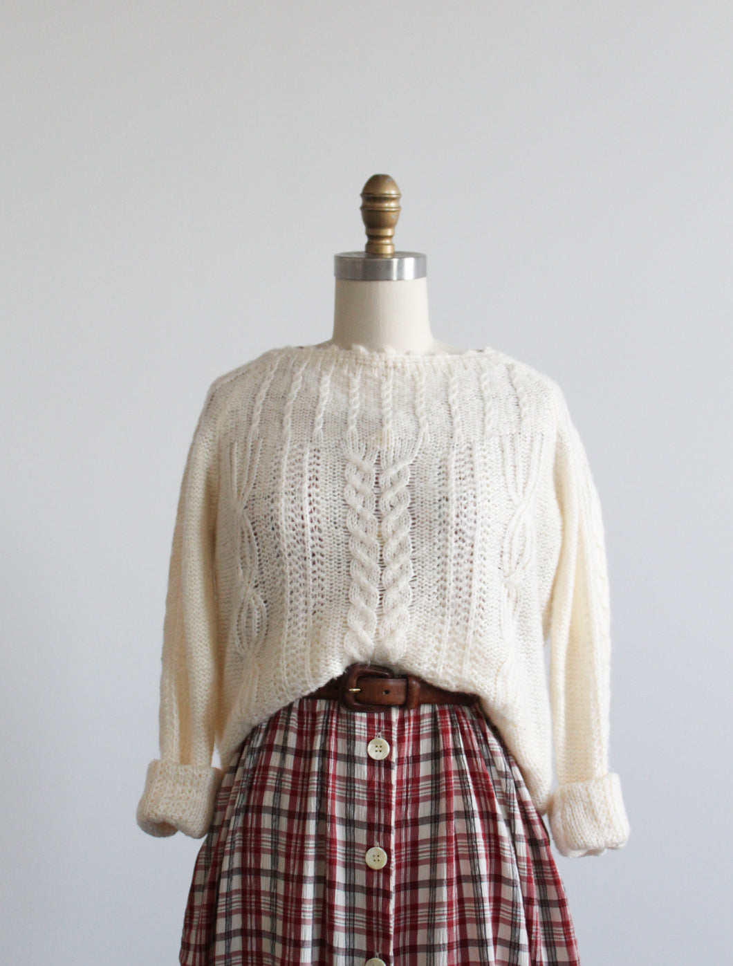 soft eggshell sweater