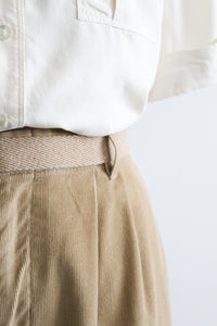 almond corduroy trousers