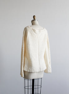 soft eggshell sweater