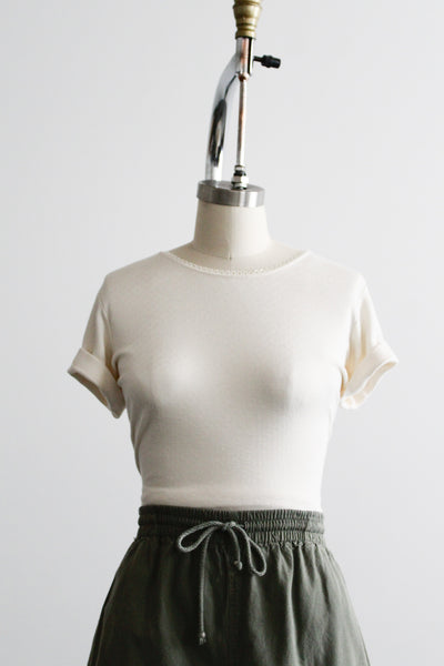 shoreline pointelle tee