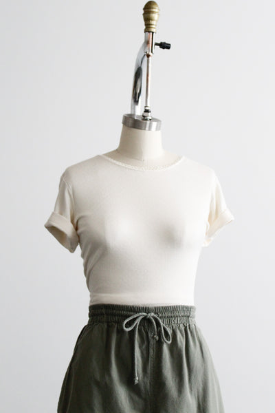 shoreline pointelle tee