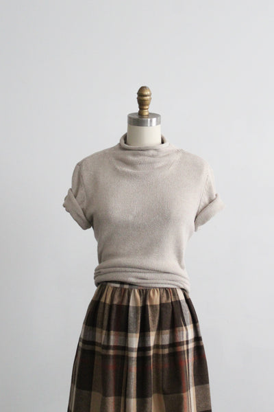 oatmilk short sleeve turtleneck