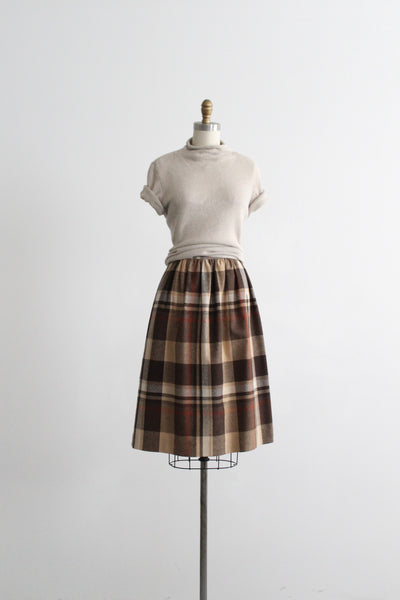 scholastic wool midi skirt