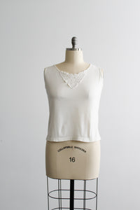 madeline lace-trimmed tank