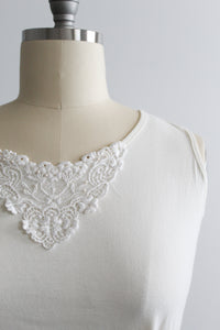 madeline lace-trimmed tank
