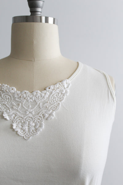 madeline lace-trimmed tank