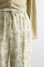 sage paisley trousers