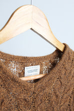 sunglow cable knit mohair pullover