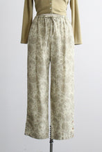 sage paisley trousers