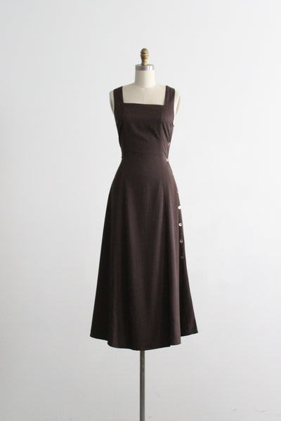 espresso midi dress