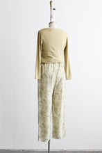 sage paisley trousers