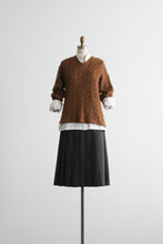 sunglow cable knit mohair pullover