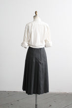 fogbank pleated midi skirt