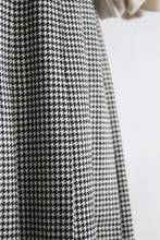 houndstooth wool midi skirt