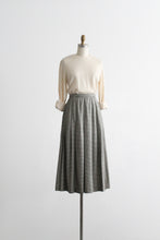 houndstooth wool midi skirt