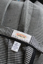 houndstooth wool midi skirt