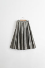 houndstooth wool midi skirt
