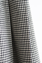 houndstooth wool midi skirt