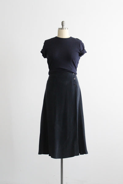 skylark silk wrap skirt