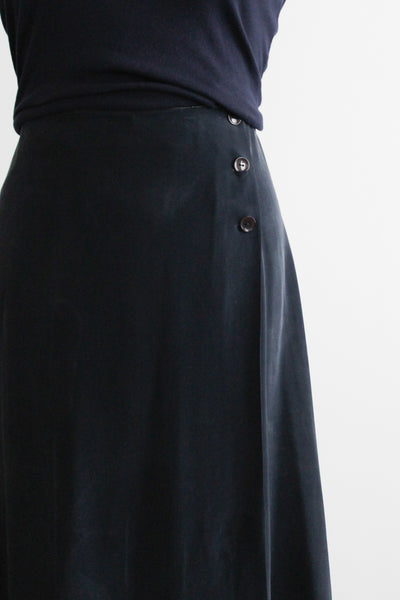 skylark silk wrap skirt
