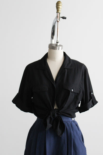 nocturne silk button up
