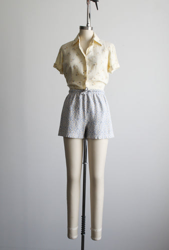 soft cotton floral shorts
