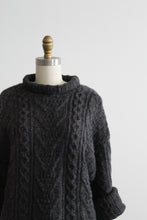 graphite wool fisherman sweater