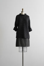 graphite wool fisherman sweater