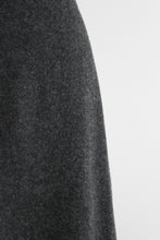charcoal wool maxi skirt