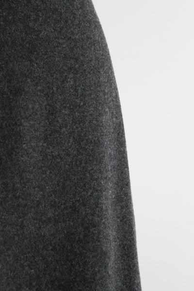 charcoal wool maxi skirt