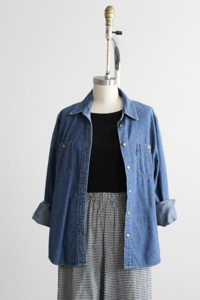 hudson falls denim work shirt