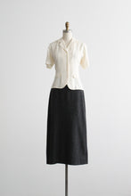 charcoal wool maxi skirt