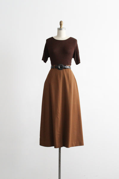 toast wool maxi skirt