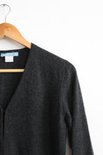 graphite cashmere cardigan