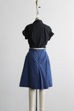 flared denim longline shorts