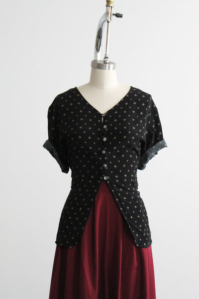 equinox botanical blouse