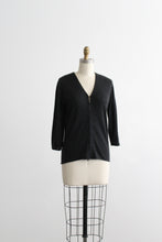 graphite cashmere cardigan