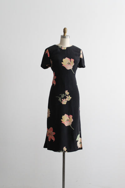 springbloom silk dress