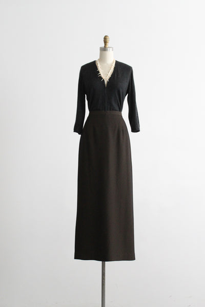 dark garden maxi skirt