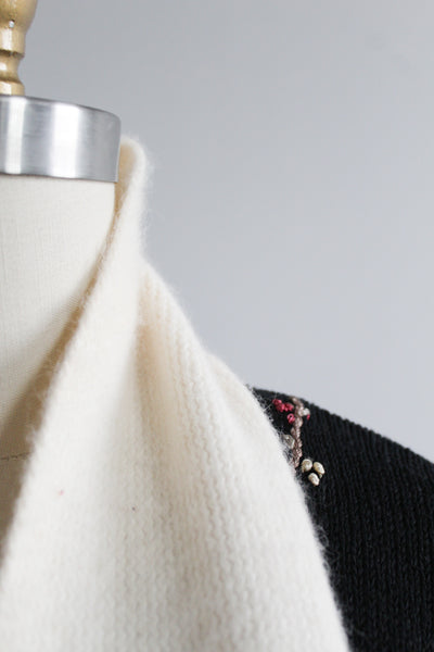 eggshell winter scarf