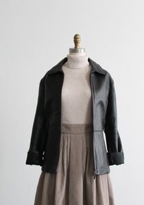 vanguard black leather jacket
