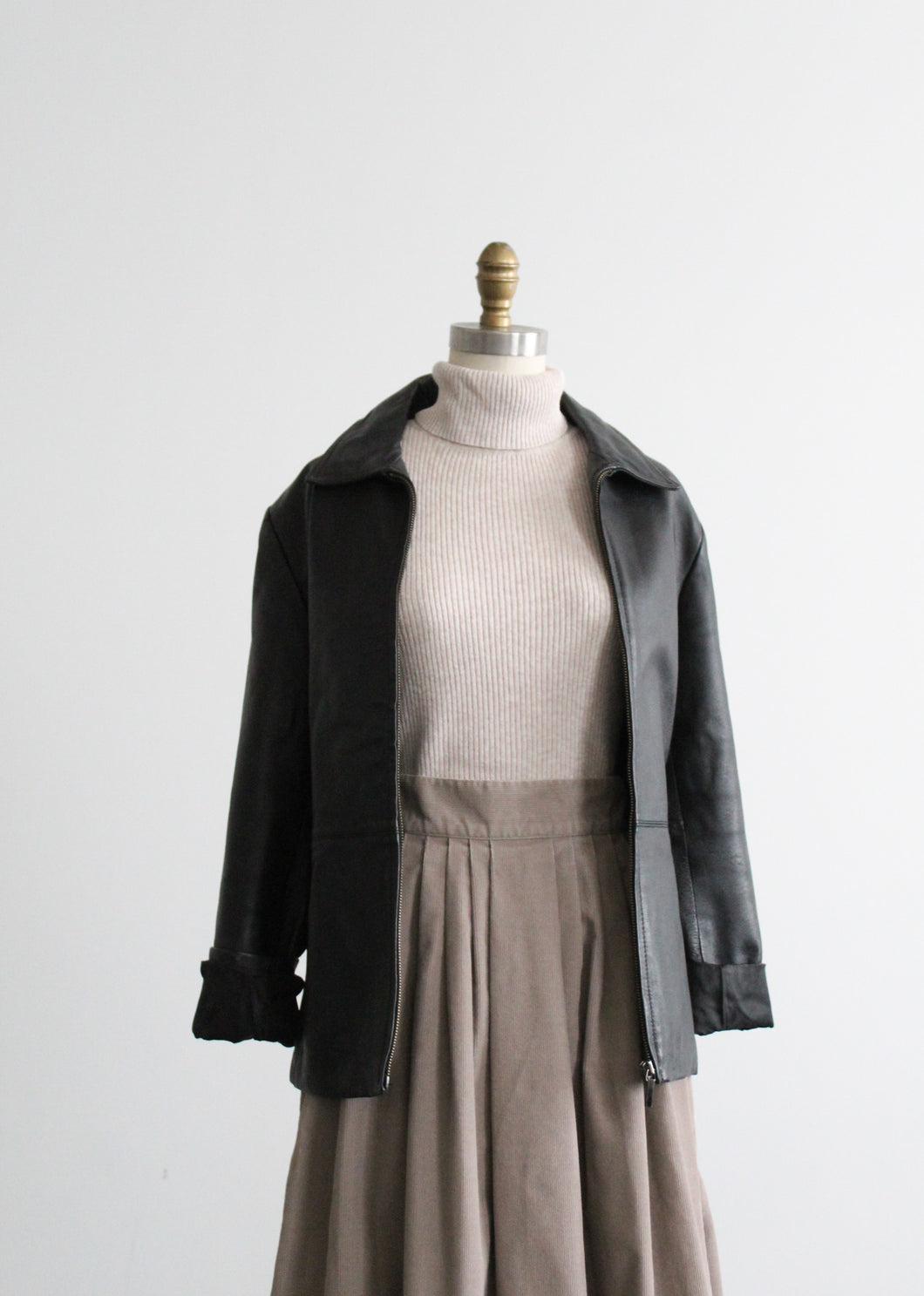 vanguard black leather jacket