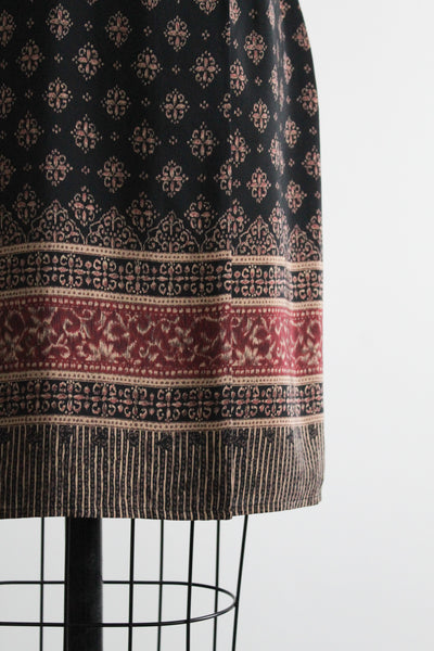 tabriz silk wrap skirt