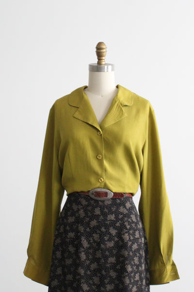 fern valley silk button up