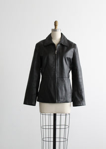 vanguard black leather jacket