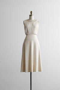 parchment wool maxi skirt