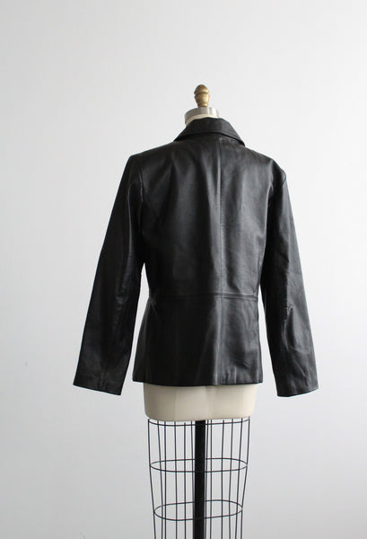 vanguard black leather jacket